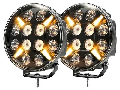 Productafbeelding van Werklicht, combinatieverlichting, stroboscoopfunctie, 2 LED-lampen van 9 inch