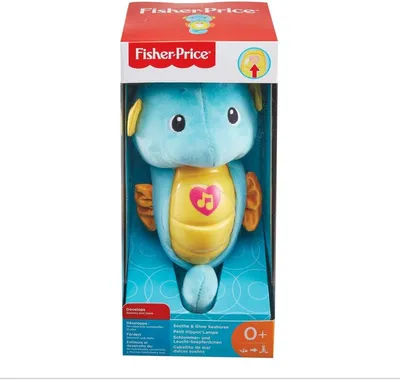 Obrázek produktu pro Fisher-Price Everything Baby Soothe & Glow Seahorse, Chlapec/děvče, Zvuky, Textil, Plast, Modrá, Žlutá, 1 kusů