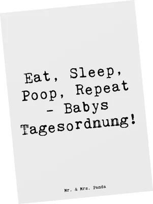 Produktbild von Mr. & Mrs. Panda Postkarte Spruch Baby Alltag - Weiß - Geschenk, einzelkarte, Erinnerung, Motivkarte, Neugeborenes, Postkarten, Liebe, Dankeschön, Familienleben