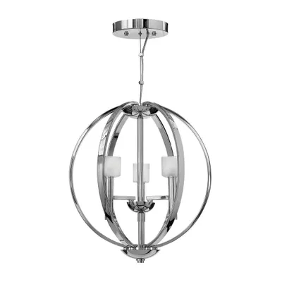 Produktbild von Elstead Mondo LED Kronleuchter G9 3-fach Poliertes Chrom Weiß
