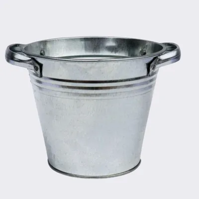 Produktbild von Zinkeimer 7L verzinkt mit Griffen – Robuster Metalleimer wasserdicht für Garten, Haushalt & Deko