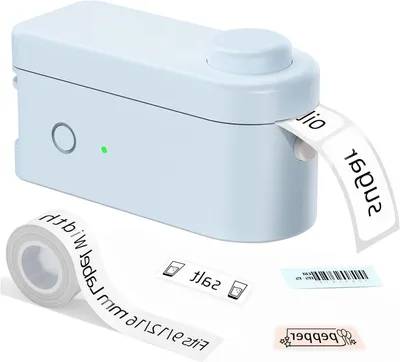 Produktbild von Etikettendrucker - Drahtlos über Bluetooth - 300 DPI - Blau