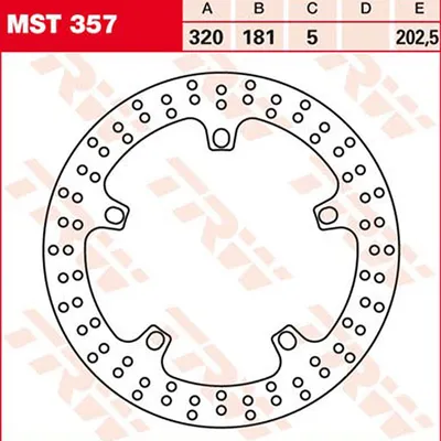Produktbild von TRW Bremsscheibe Allround starr MST357 K1200RS K12