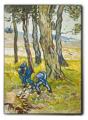 Immagine prodotto di Vincent Van Gogh - I vangatori - 100L x 140l cm - Quadro Tela Canvas Telaio Premium Alto Spessore