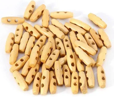Produktbild von 2 Loch Holzknöpfe Olivenform Nähen DIY Knöpfe