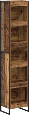 Image de Étagère vidaXL en bois recyclé 40 x 30 x 189,5 cm, aggloméré