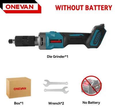 Image de Meuleuse droite - Meuleuse droite / outil rotatif - 2000 W - Moteur sans balais 18 V - 35 000 tr/min - 4 vitesses - Sans fil - Sans batterie - Braun