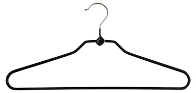 Productafbeelding van Universele kledinghangers, set van 3, antislip met verhoging, 40 cm