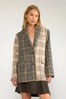Produktbild von Nümph Nuavey 707160 Blazer, mittelgrau, Melange