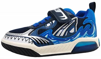 Produktbild von Geox Inek Kinderschuhe Jungen Halbschuhe Klettschuh Blau Freizeit