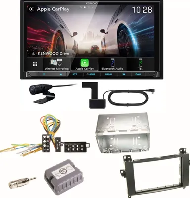 Produktbild von Kenwood DMX8021DABS Android Auto CarPlay Einbauset für Mercedes Vito Viano W639