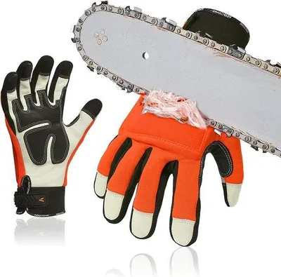 Produktbild von Feldhandschoenen aus Doppellagengummihandschuhen - 12-schichtige Lederhandschuhe für Forstarbeiter und Landwirte
