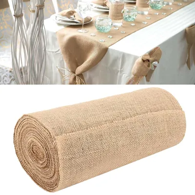 Obrázok produktu pre Solidchoice – Prírodná jutová rolka na vlastné projekty a dekorácie – 30 cm x 15 m