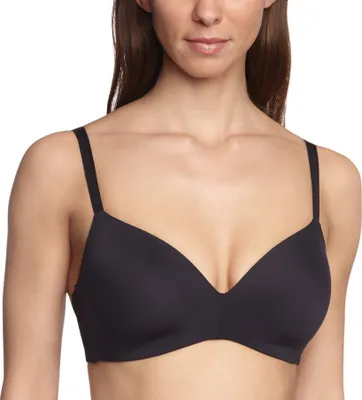 Zdjęcie produktu dla SKINY L. multifunct. wireless pad. bra, Pełne zakrycie, Czarny, Nie druciany, Monochromatyczny, Damski, Zapięcie na haczyk