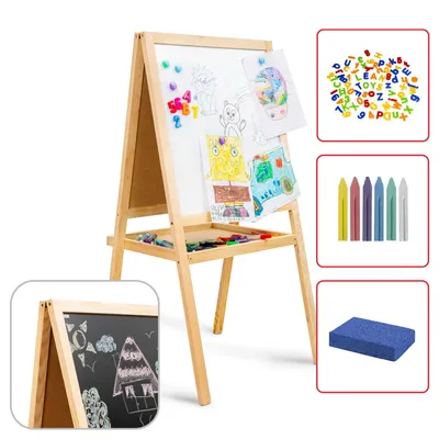 Zdjęcie produktu dla Tablica dwustronna dla dzieci KIDSboards kredowa magnetyczna 120 cm