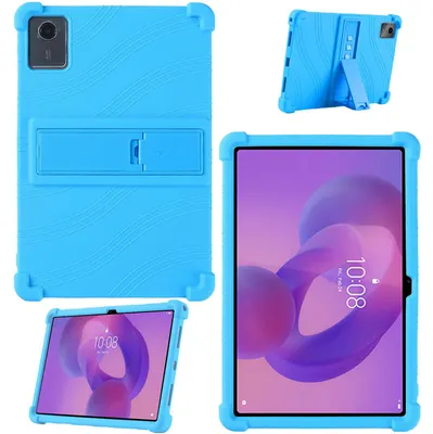 Obrázek produktu pro Tableta Pouzdro pro Lenovo Tab M11 / Tab K11 11" 2024, nárazuvzdorné měkké silikonové ochranné pouzdro se stojánkem Světle modrá