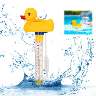 Produktbild von Schwimmbadthermometer Poolthermometer - Schwimmend - Mit Schnur - Für Innen- und Außenpools, Aquarien und Teiche
