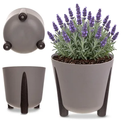 Zdjęcie produktu dla KADAX eko osłonka na doniczkę z wkładem 21 cm szara