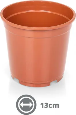 Produktbild von Containertopf 13 cm 1.0 Liter terracotta