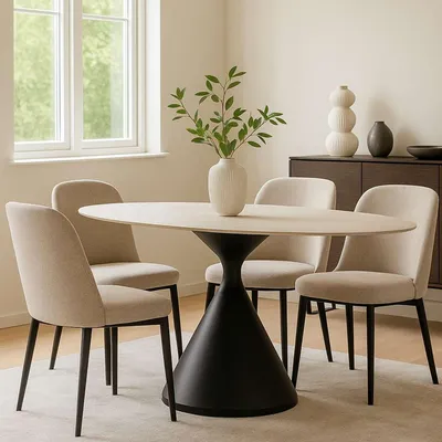 Produktbild von Baleha - Esstisch, 180x90x73h cm Eiche Braun, 4 Sitze