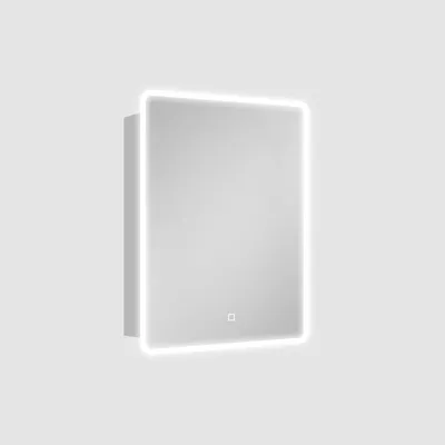 Imagen del producto de Espejo de baño SAT con iluminación LED y sensor, grado de protección IP44, 50 x 70 cm, aluminio, color gris