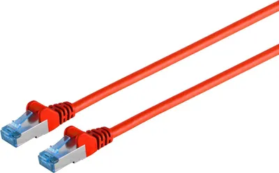 Zdjęcie produktu dla Kabel krosowy kat6A S/FTP PIMF czerwony 5m