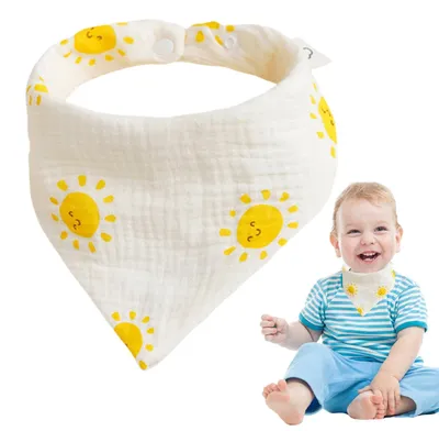 Zdjęcie produktu dla Chusta-bandana dla niemowląt, wykonana z organicznej bawełny
