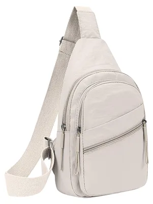 Produktbild von Damen Brusttasche, großes Fassungsvermögen, wasserdicht, verstellbarer Riemen, Reißverschluss, Crossbody-Tasche, Outdoor-Reisetasche, Sporttasche