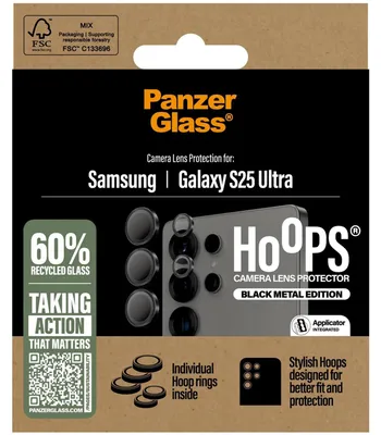 Produktbild von PanzerGlass Hoops Black  Lens Protector Samsung  S25 Ultra