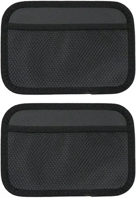 Image de Lot de 2 pochettes de voyage - 2 x 20,2 x 13,8 cm - Filet de voyage - Pochette de voyage - Filet pour téléphone portable - Filet élastique