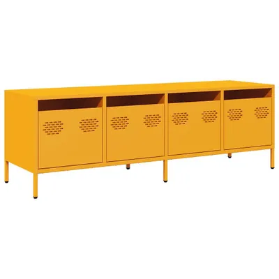 Produktbild von TV-Schrank Senfgelb 135x39x43,5 cm Kaltgewalzter Stahl