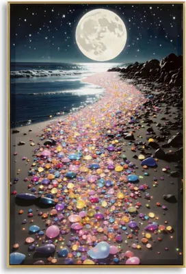 Produktbild von Mauro Ferretti Wandbild "Colors" – Dekorative Leinwand mit Rahmen 60x90 cm