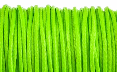 Produktbild von Vintageparts Polyesterkordel gewachst neongrün geflochten 1mm 10m