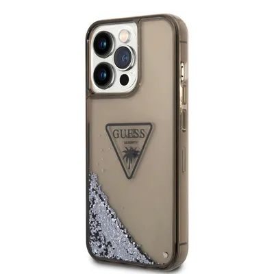 Obrázok produktu pre Guess, Ochranné puzdro Glitter Palm Apple iPhone 14 Pro, čierne