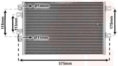 Image de Condenseur (climatisation) VAN WEZEL 43005341