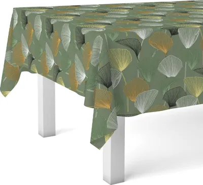 Obrázek produktu pro Zelený ubrus 220 x 140 cm - ubrus odpuzující nečistoty a vodu