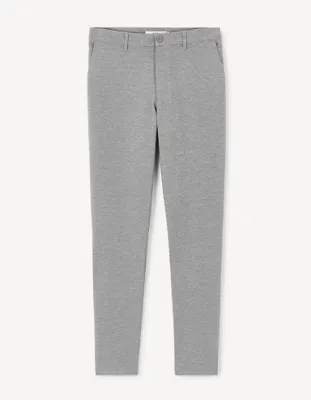 Produktbild von Celio Herren Chinohose Joval Grau mit hohem Polyester-Viskose-Elasthan-Anteil