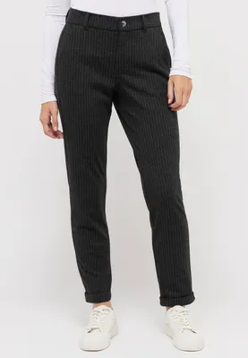 Produktbild von angels Louisa Chino Hose aus Jacquard-Jersey mit Streifen