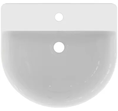 Image de Ideal Standard Connect Air lavabo semi-encastré 500mm, 1 trou de robinet, avec trop-plein, E0358MA