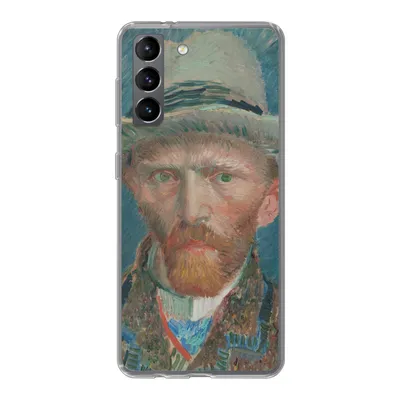 Produktbild von MuchoWow® Handyhülle Schutzhülle Hülle für Samsung Galaxy S21 Selbstporträt 1887 - Gemälde von Vincent van Gogh Silikon Softcase Handy Hülle - Softcase