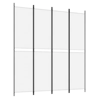 Produktbild von 4-tlg. Paravent Weiß 200x220 cm Stoff