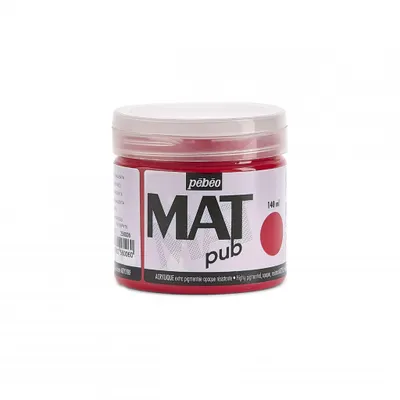 Immagine prodotto di Pebeo Mat Pub vernice acrilica, 140 ml, rosso magenta