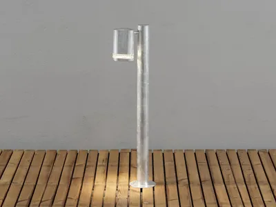 Produktbild von Konstsmide Modena Wegeleuchte galvanisierter Stahl, klares Acrylglas, Reflektor 7517-320