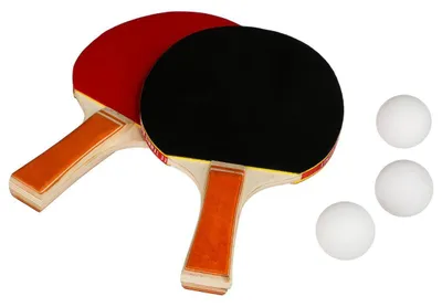 Produktbild von Set mit 2 Tischtennisschlägern + 3 Bälle
