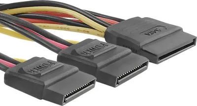 Image de Câble répartiteur SATA Qoltec femelle | 2xfemelle | 0,5 m
