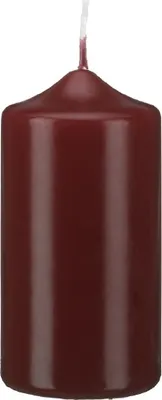 Produktbild von Stumpen Kerzen Bordeaux 15 x Ø 6 cm, 12 Stück getauchte Stumpenkerzen mit Spitzkopf in RAL Qualität