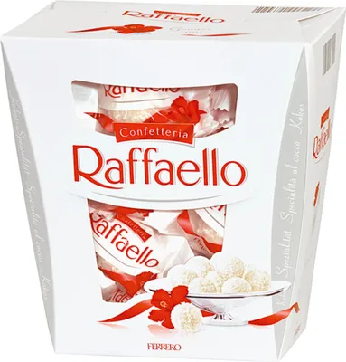 Obrázok produktu pre Raffaello z kokosového mlieka a mandlí jednotlivo balené 230g