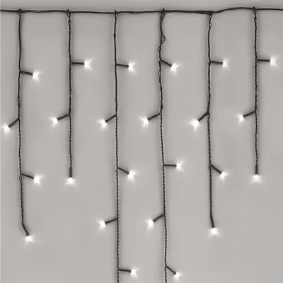 Standard LED spojovací vánoční řetěz – rampouchy, 2,5 m, venkovní, studená bílá
