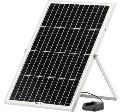 YATO Solar- und Autobatterieladegerät 18V 2A mit USB-Anschluss