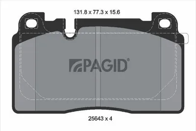 Produktbild von PAGID Bremsbeläge Satz Vorne Bremsklötze für AUDI Q5 (8RB) T2213N
